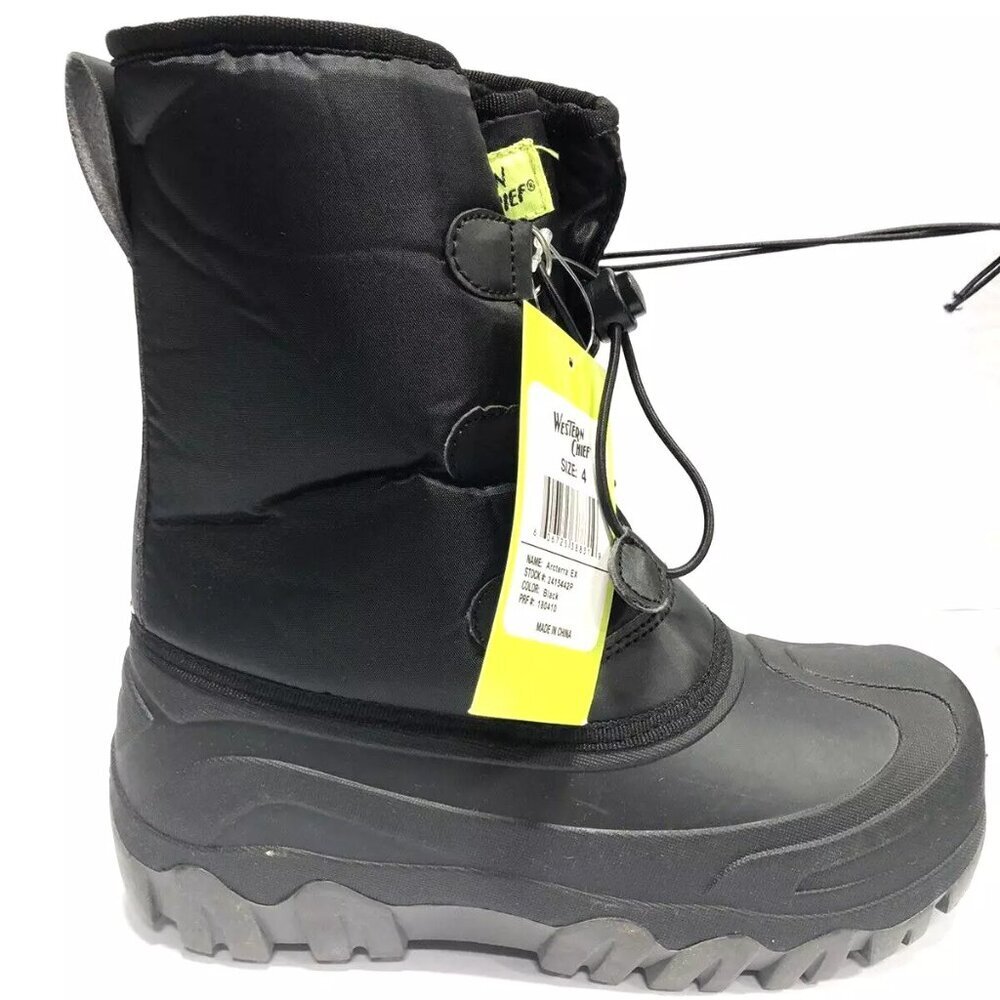 Western Chief Kids’ Arcterra EX, Snow Boots Black Size 4 M Big Kid